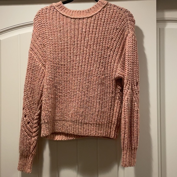 J Crew Point Sur Pink Rose Chunky Knit Sweater XXS - Picture 4 of 6